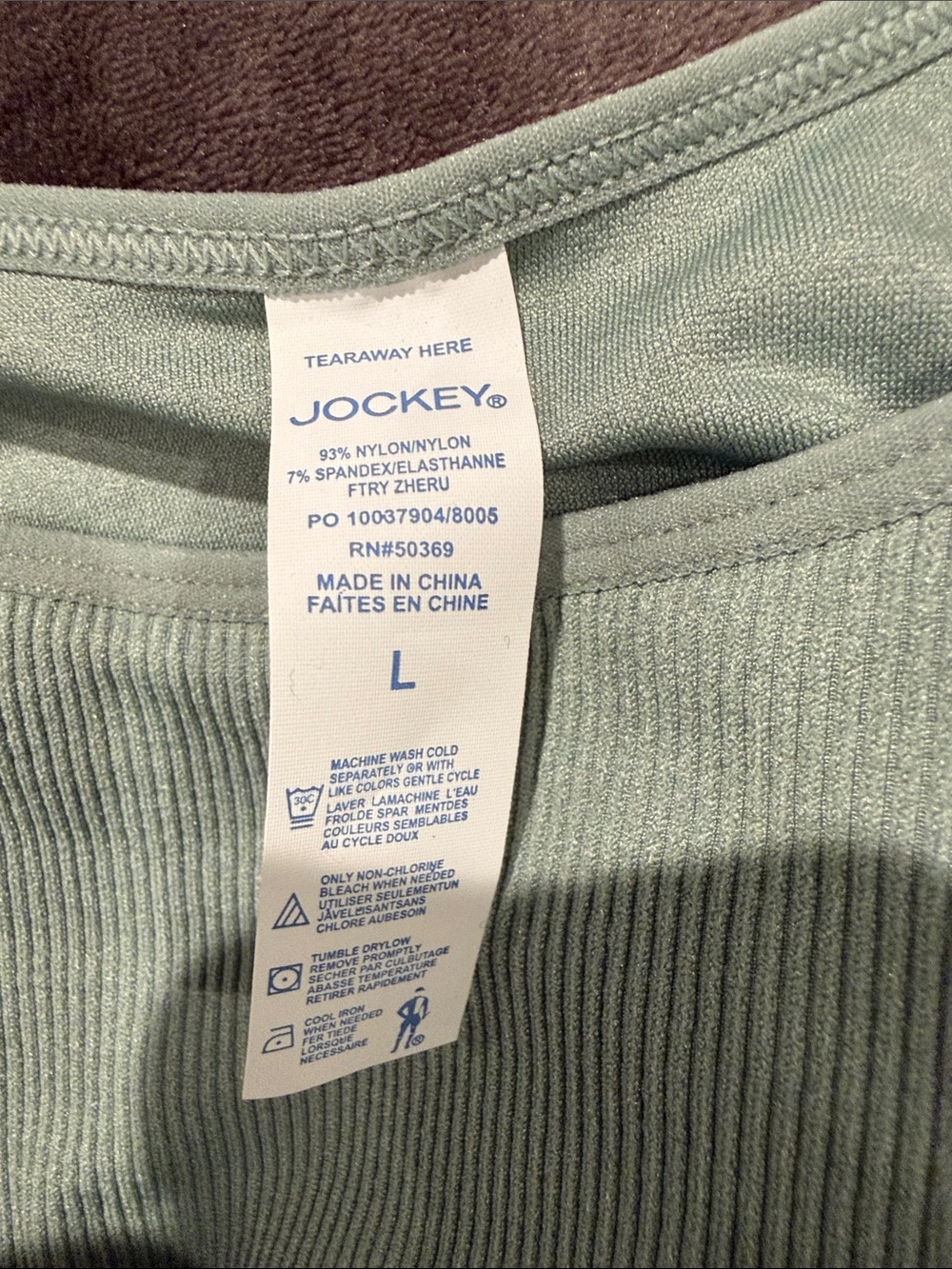 Jockey Ribbed Crop Tank Duo — Cream & Sage - Picture 2 of 3